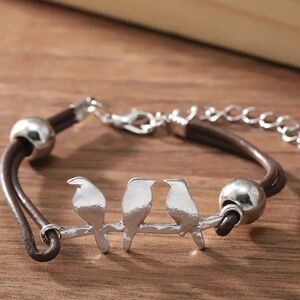 Boho Style Silver Bird Bracelet- NEW!